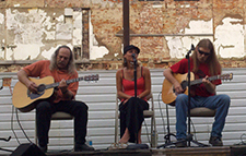 Detroit Klutch performing in the Pomerene Center's Beer Garden in the PARK, 1st Friday Celebration, September 2012